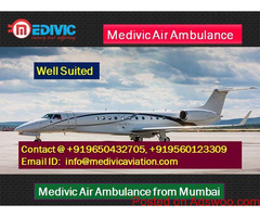 Medivic Air Ambulance from Mumbai - Avail Excellent Services