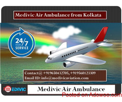 Medivic Air Ambulance from Kolkata and Guwahati- Book Services Now