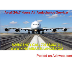 ICU Facility King Air Ambulance in Varanasi with Doctors Team
