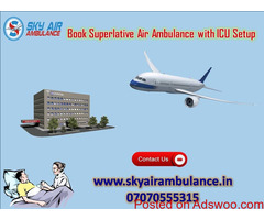 Hire ICU Air Ambulance Service in Kharagpur at Low Price