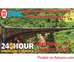 Quick Emergency and Low-Cost Medivic Aviation Train Ambulance in Patna