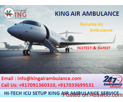 King Air Ambulance Service in Bhubaneswar with Medical Team