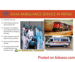 Get a Hospital-like Atmosphere in the Train Ambulance Services in Patna |Asha