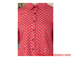 Shop Red Polka Dot Top for Ladies Online