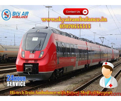 Receive on Rent CCU Setup Rail Ambulance Service in Ranchi
