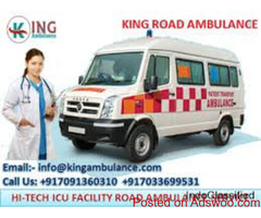 Hire King Life-Support Ambulance Service in Ranchi at Low Fare
