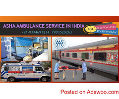 24/7 Hour Confirm Booking Train Ambulance Service in Patna |ASHA