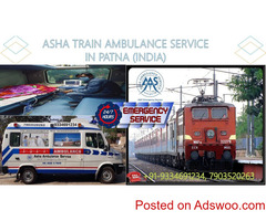 Get Low Cost ICU Train Ambulance Service for Covid Patients in Patna |ASHA