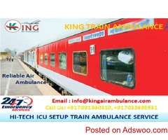 Pick King Train Ambulance from Patna to Mumbai for Patient Relocation