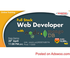 Full Stack Web Developer with Node and MongoDB in Bangalore