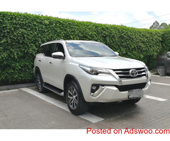 For Rent Toyota Fortuner 2,400cc 2019