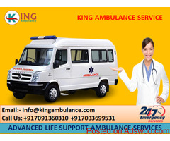 Quick & Safe King Ambulance Service in Saguna More Patna