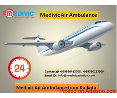 Medivic Air Ambulance from Kolkata-Call Immediately
