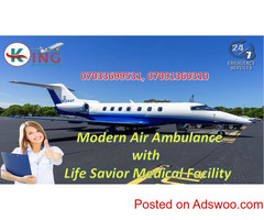 Book King Air Ambulance in Patna with Best ICU Facility