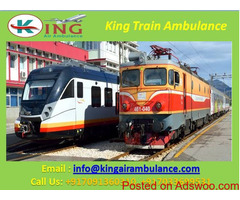 King Train Ambulance in Patna for Emergency patient Transfer at Low Cost