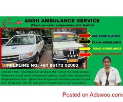 Get 100% ICU Certified Ambulance Service in Patna at Low Price | ANSH