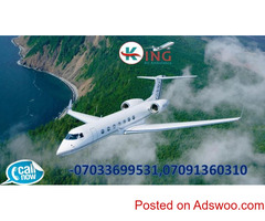 Pick Low-Cost Air Ambulance Service in Jamshedpur with ICU by King