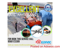 Get the Best Air Ambulance Services in Bokaro with all Cromlech Support by Medivic