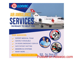 Get the Finest Emergency ICU Air Ambulance Services in Ranchi by Medivic with Modern Tools