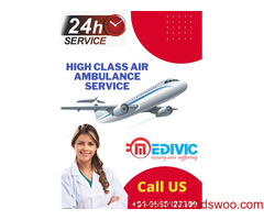 Book Medivic Air Ambulance Services in Bangalore  with ICU& Vital  Care