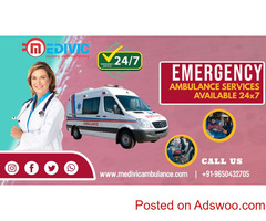 Hire 24x7 Ambulance Service from Patna, Bihar by Medivic Ambulance with Medical Emergency Service