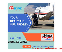 Book ICU Air Ambulance Service in Chennai by Medivic with Health Care Professional