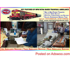 Get Best and Emergency Train Ambulance Facilities in Patna by MPM