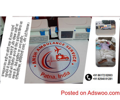 With a 24/7 Hour On-Call Service Privileges | ANSH AMBULANCE SERVICE PATNA