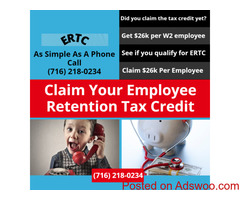 Have you claimed the ERTC tax credit yet? You get up to $26k per W2 employee.
