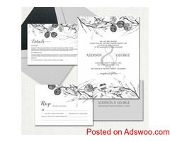 Black And White Wedding Invitations