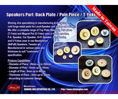 Pole Pieces (T-Yokes) for Loudspeakers Motor Assembly