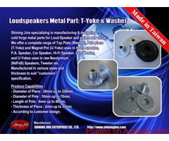 Pole Pieces (T-Yokes) for Loudspeakers Motor Assembly