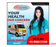 Medivic Ambulance Service in Park Street, Kolkata with ICU Setup