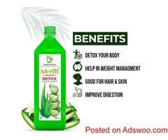 Aloe Vera Juice with Pulp Rejuvenates Skin and Hair Zero Added Sugar