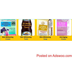 Dr Wong Skin Whitening Cream Serum Tonic and Soap with Fast and Ensure Results