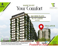 2&3BHK Apartments in Tellapur | Tripura Constructions