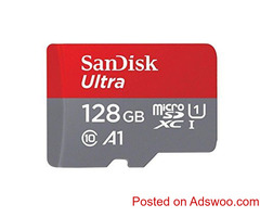 SanDisk 128GB Class 10 microSDXC Memory Card with Adapter