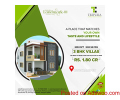 Duplex 3BHK villas in Bowrampet | Tripura Constructions