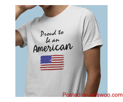 Proud to be an American Men’s Long Body Urban T-Shirt