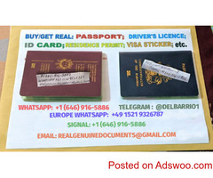Buy Fake Passport, ID Card and Driver's License. WhatsApp: +1 (646) 916-5886
