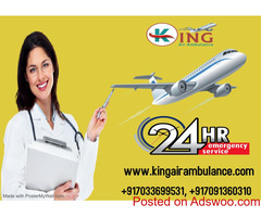 King Air Ambulance Service in Shilong- at Affordable Price