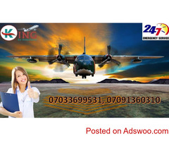 Hire Superior Air Ambulance Service in Vijayawada by King at Low-Budget