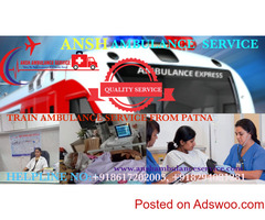 Get Train ambulance service from Patna at low cost of all necessary arrangements