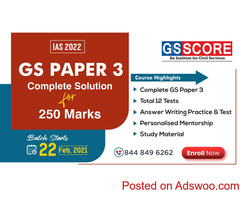 GS PAPER-3 Complete Solution For 250 Marks