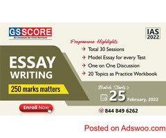 ESSAY WRITING 2022 250 Marks It Maters (Online & Interactive)