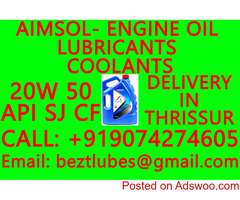 BEZTLUBES LUBRICANTS IN THRISSUR- LUBRICANTS,COOLANTS- 20W 50 API SJ CF-ENGINE OIL for FOUR WHEELERS