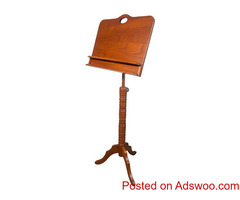 DOUBLE SHELF COLONIAL MUSIC STAND – RED CEDAR