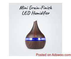 Mini Grain-Finish LED Humidifier