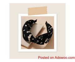 Abstract Print Twist Head Band