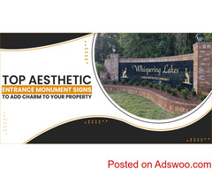 These Aesthetic Entrance Monument Signs Will Add Charm To Your Property